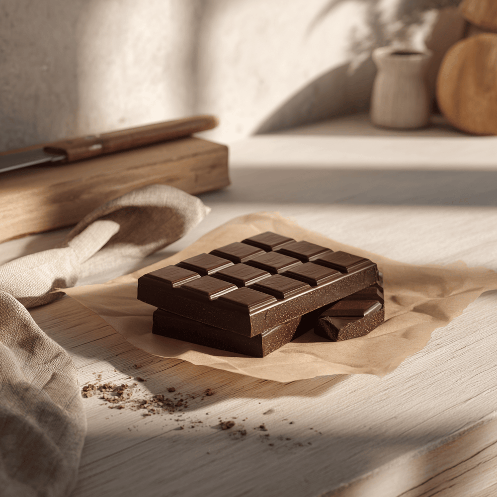 high-protein dark chocolate bar