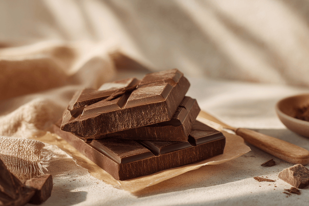 high-protein dark chocolate bar