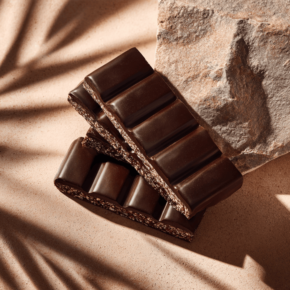 high-protein dark chocolate bar